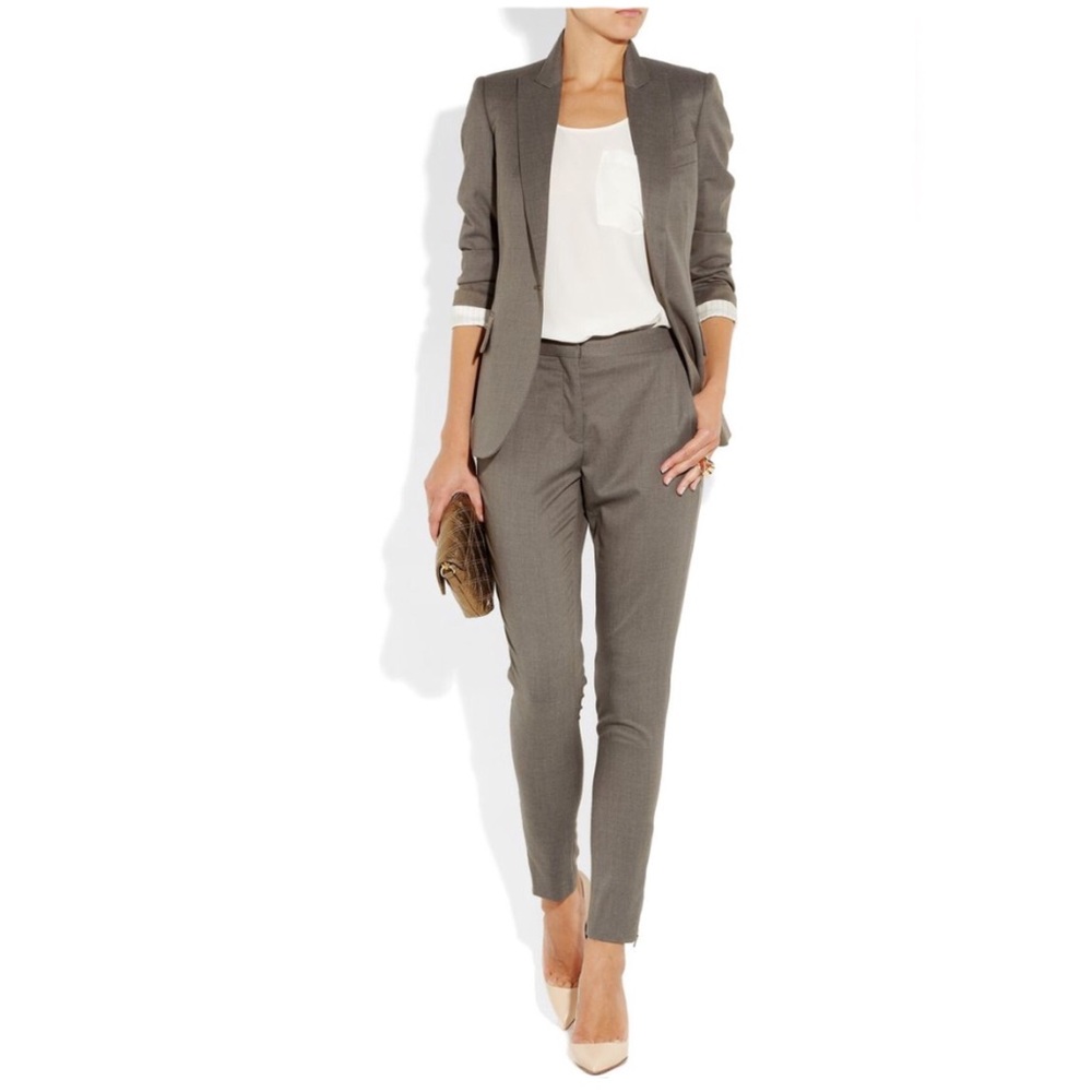 Stella McCartney “Vivian” Zippered Ankle Trouser